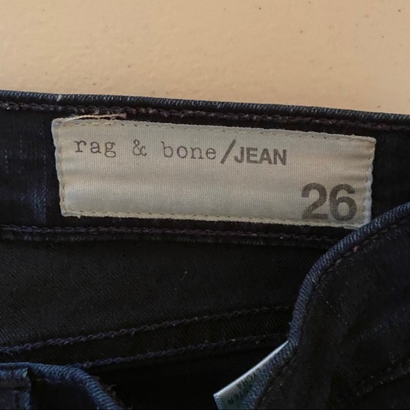 Rag & Bone Legging Skinny Jeans in Dark Indigo Womens size 26 Mid-Rise Stretch - Picture 7 of 11